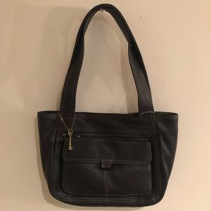 Black leather Fossil Everyday Tote NWT